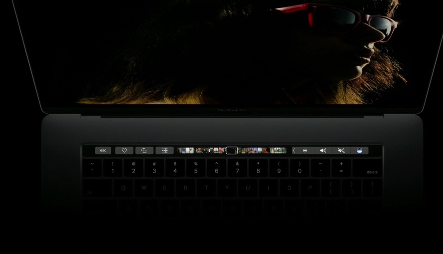 Equipped with a touch Bar the new macbook pro 13 and 15 inches in appearance17