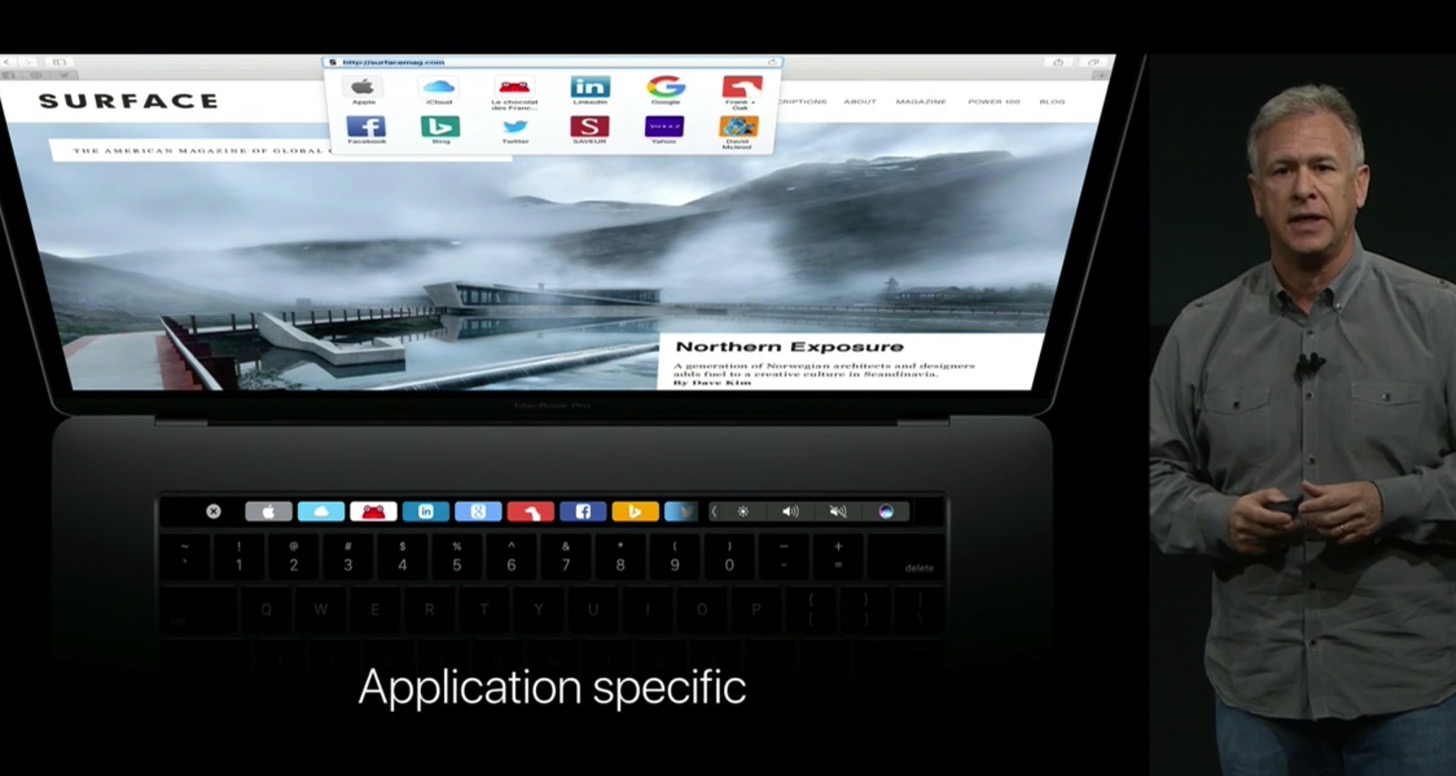 Equipped with a touch Bar the new macbook pro 13 and 15 inches in appearance18