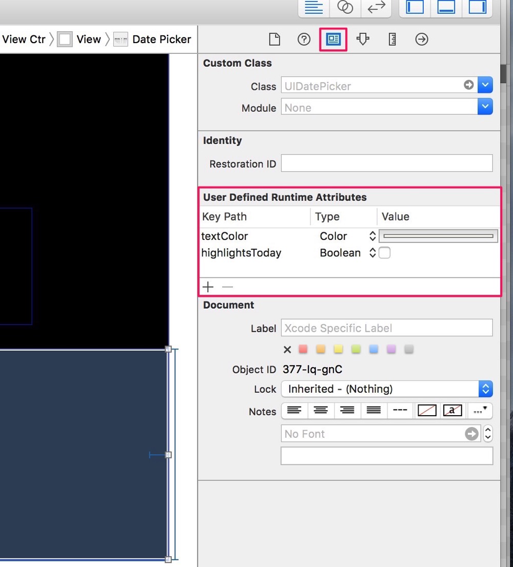 How to change text color for uidatepicker