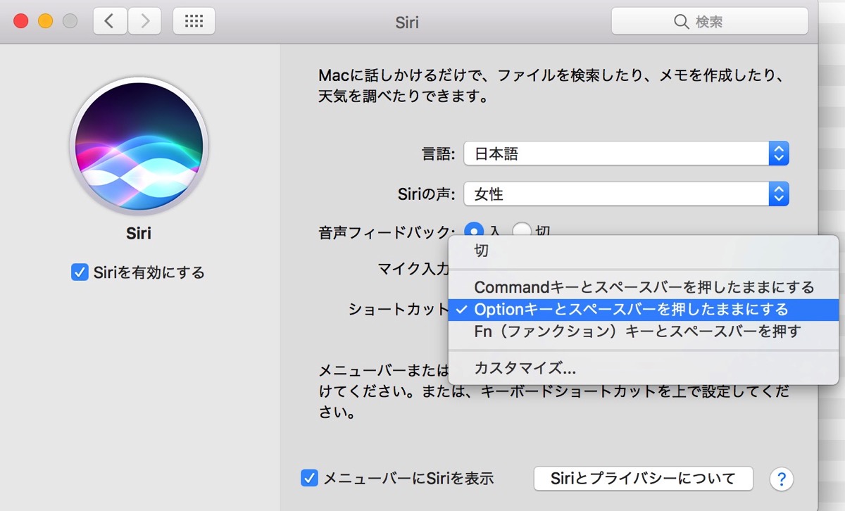 Siriは色々なショートカットを設定できる。オリジナルのショートカットも可能。