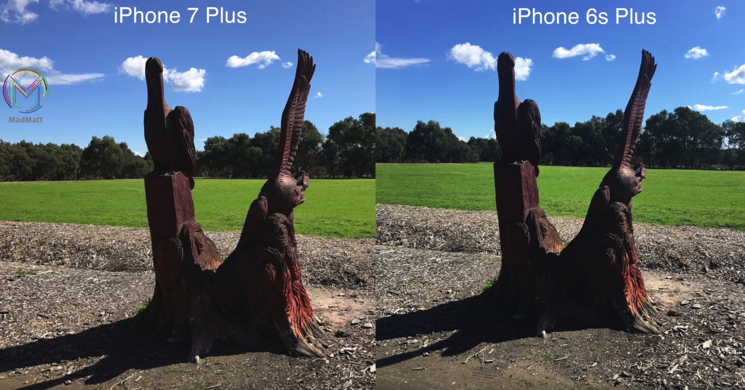 iPhone 7 PlusとiPhone 6sで満天の太陽の下、モニュメントを撮る。