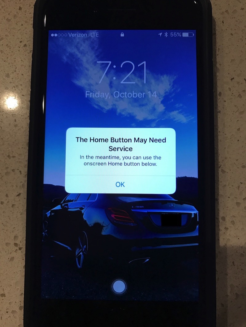 iPhone 7のソフトウェア型ホームボタン。