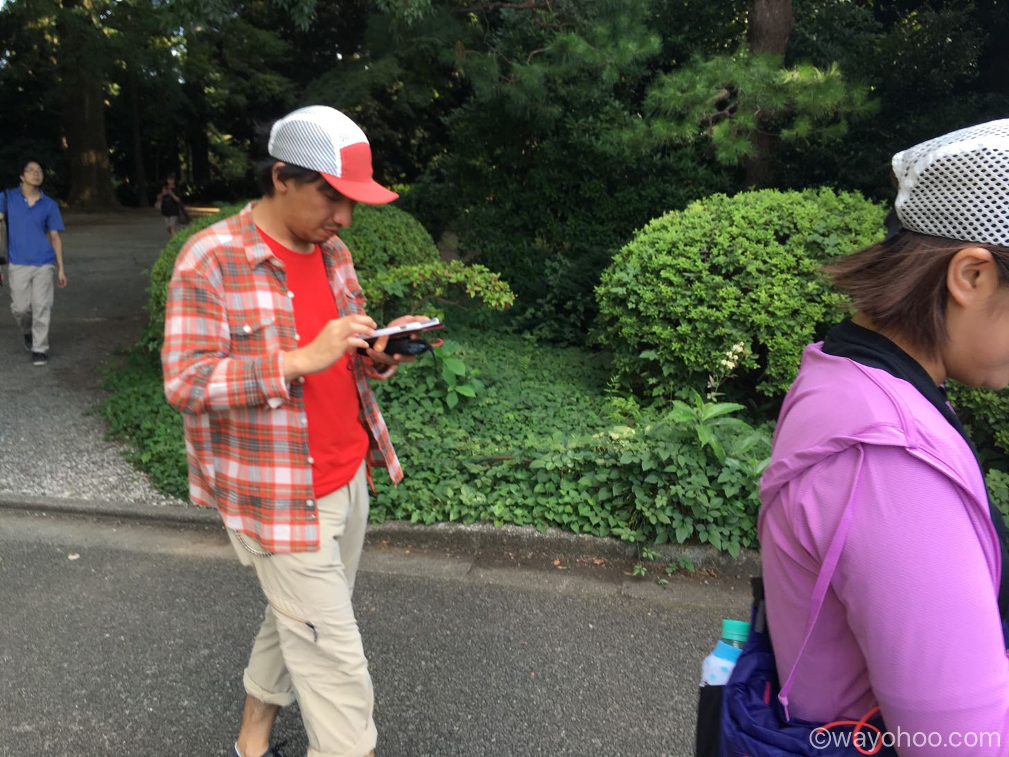 新宿御苑でポケモンGO