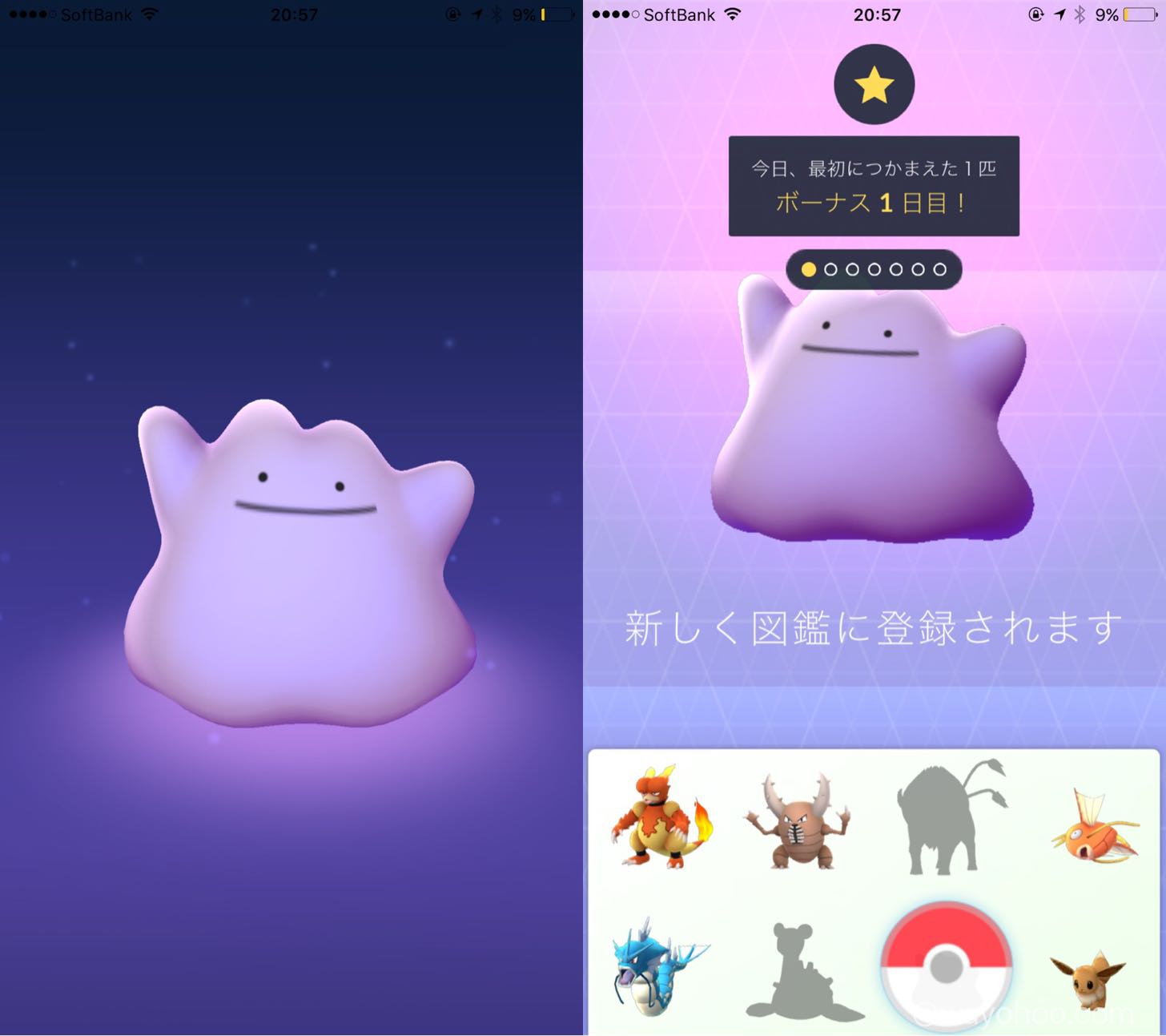 ポケモンGOでメタモンゲットだぜ