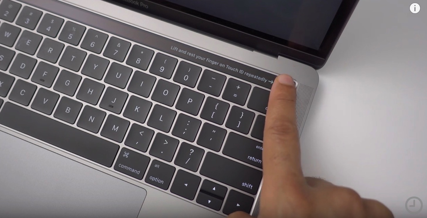 Touch bar built in macbook pro unboxing video