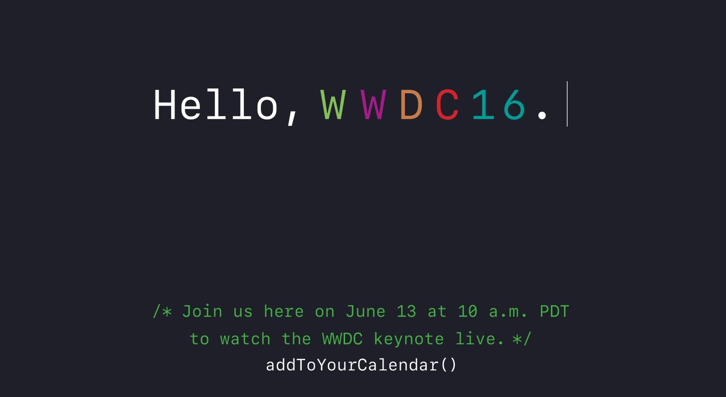 WWDC 2016 live