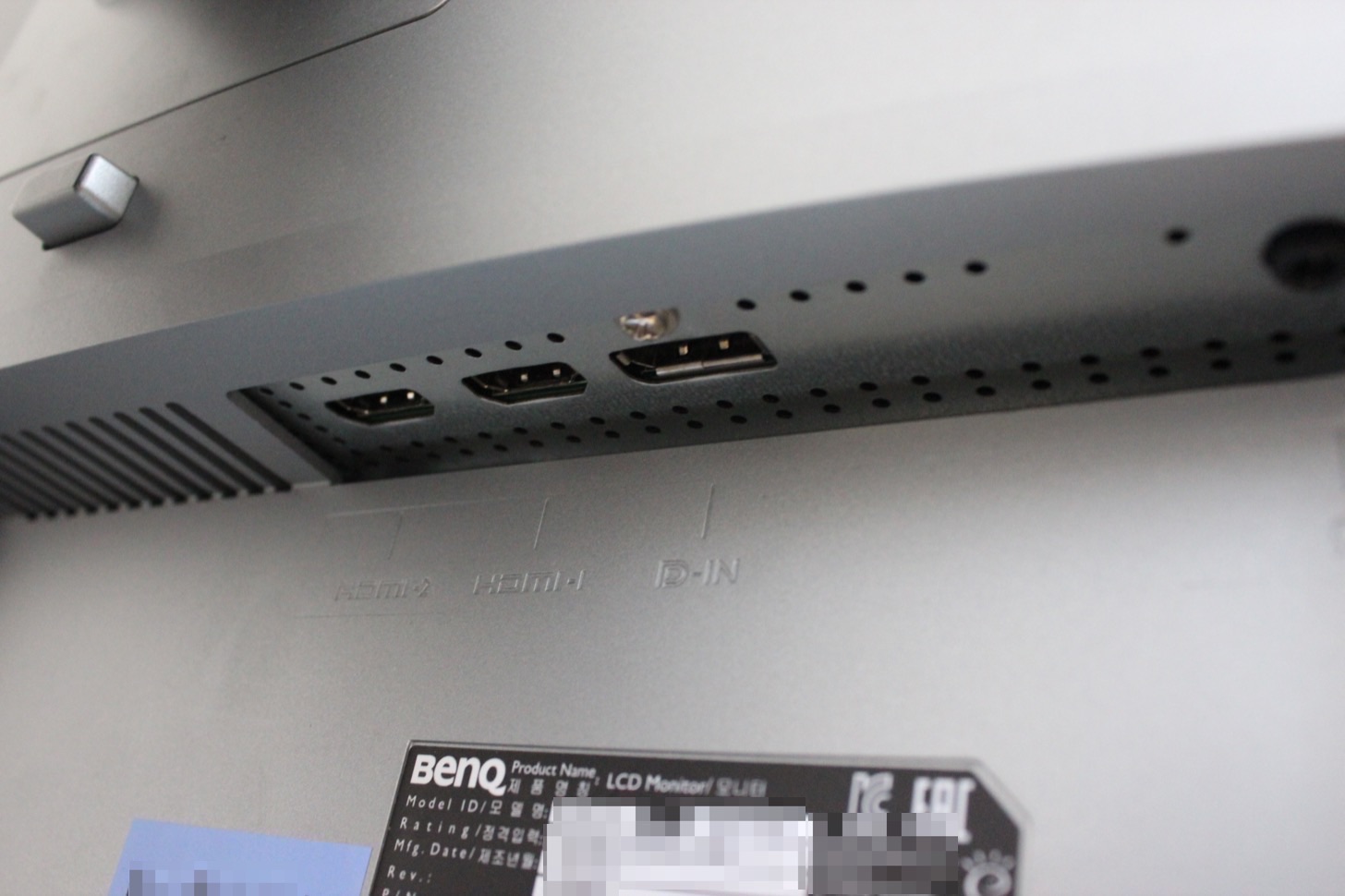 Benq ew2770qzの端子
