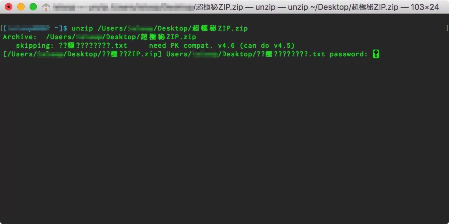 How to unarchive zip file with password for mac3