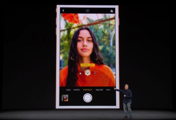 iPhone8のポートレートライティング機能