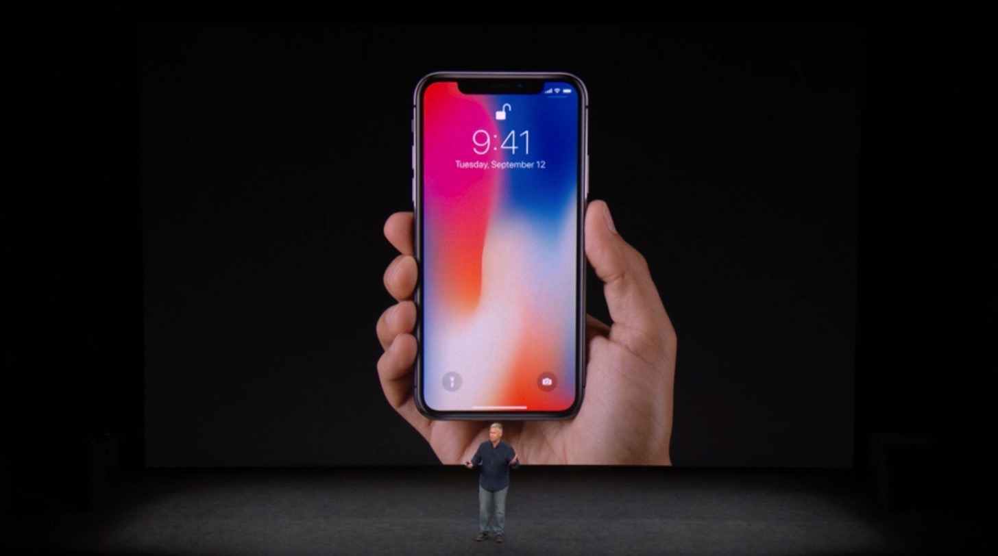 iPhone Xのデザイン。