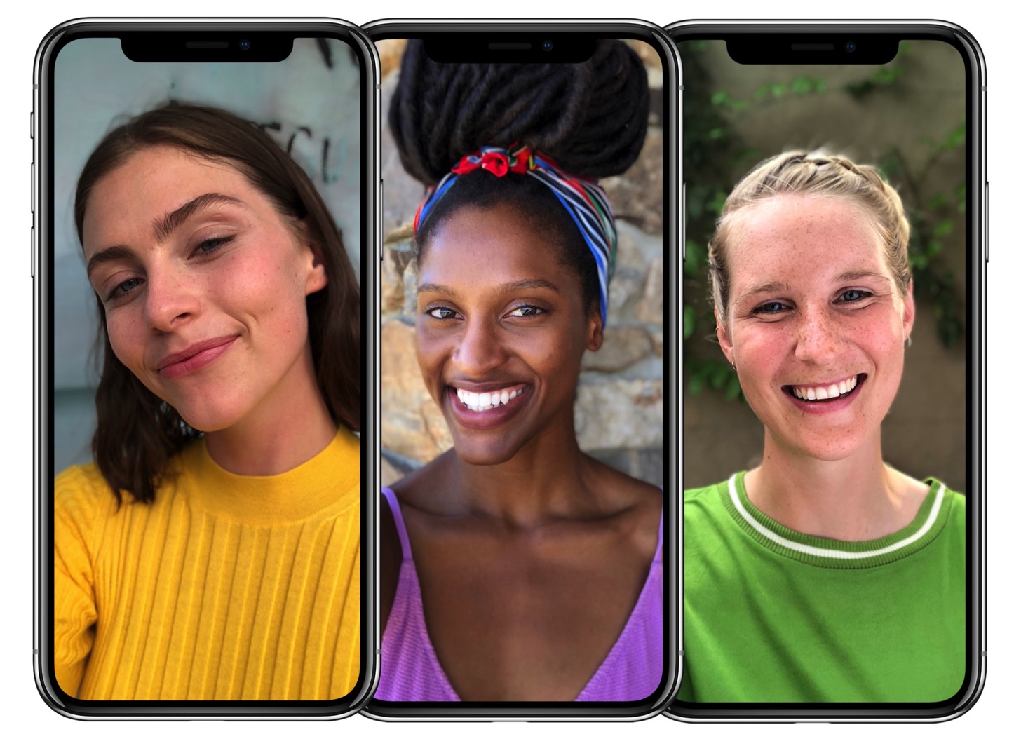 iPhone Xのポートレート機能。