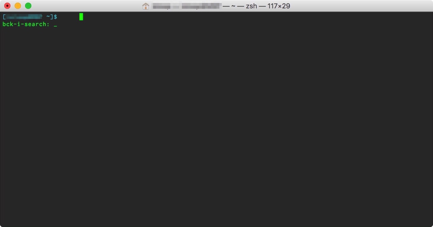 zshでコマンド履歴を検索できた