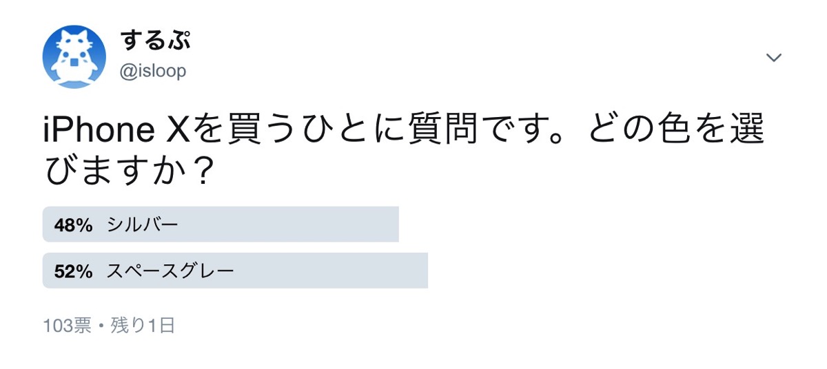 iPhone Xを買う人に質問です。どの色を選びますか？