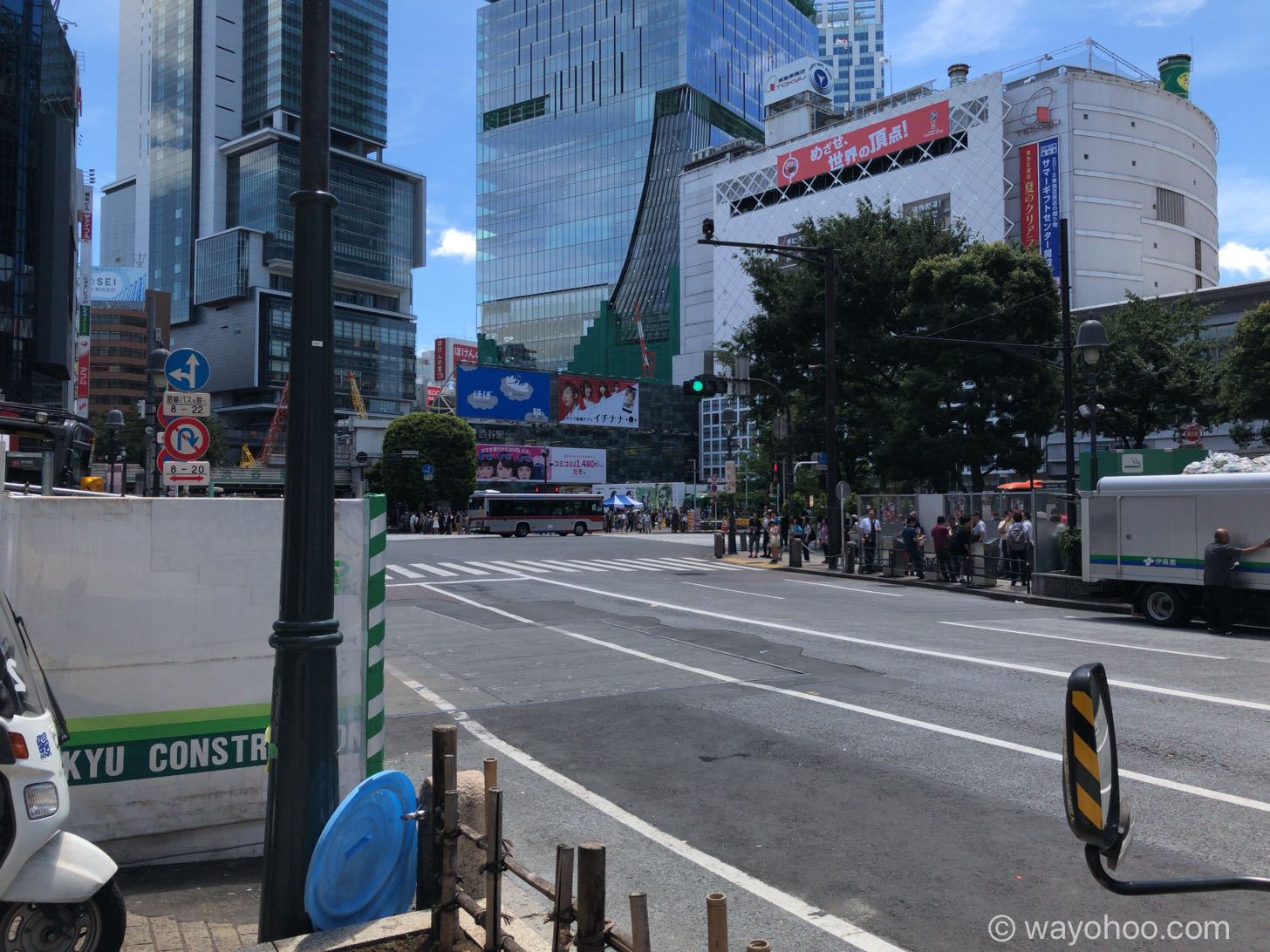 みずほ銀行 渋谷中央支店の前の景色
