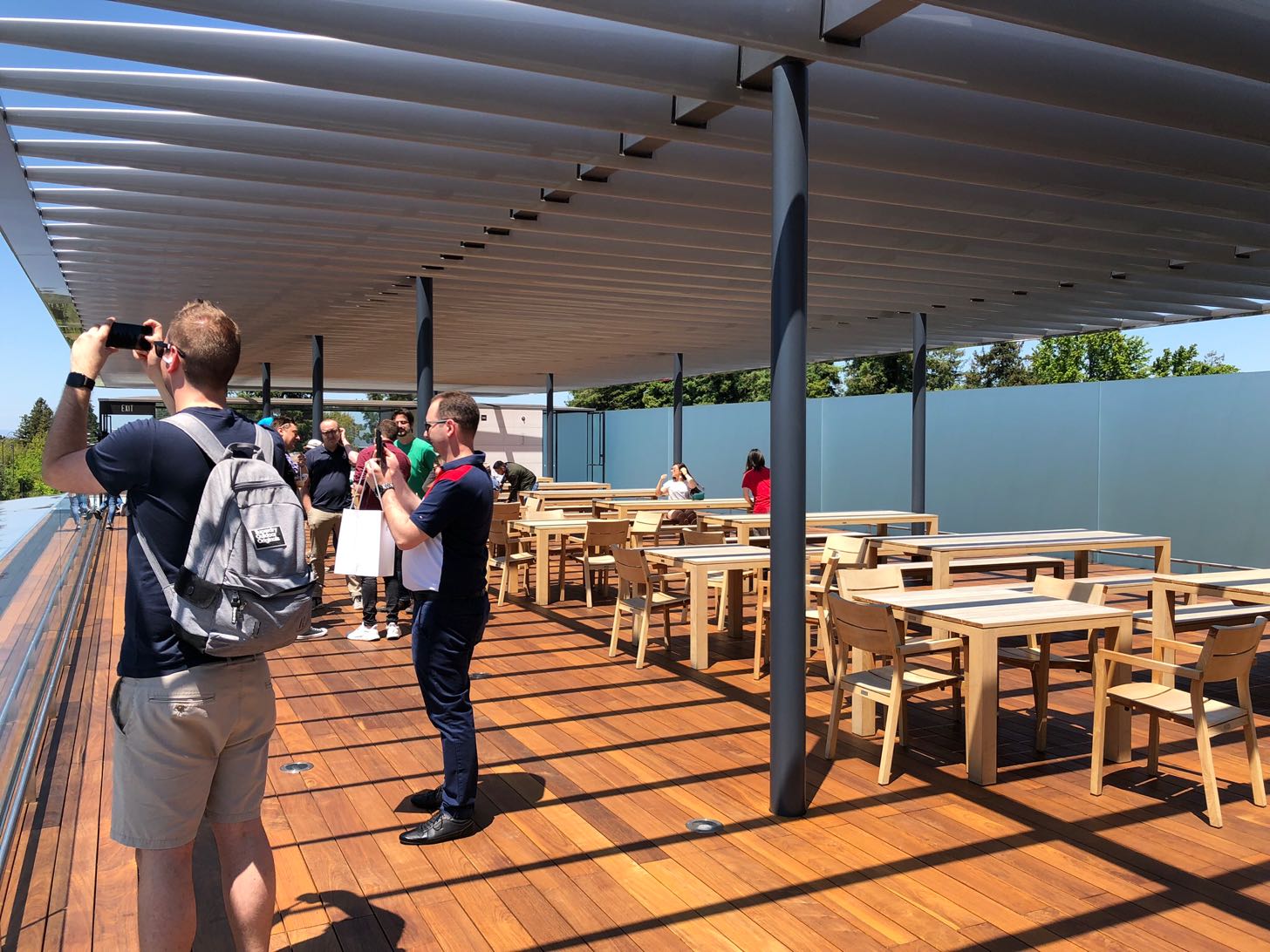 Apple Parkビジターセンターの屋上