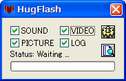 hugflashを起動