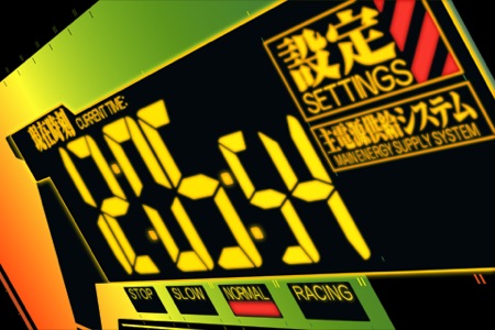 こんな感じで活動限界が時計に