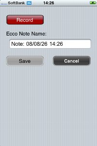 Ecco Noteで声を録音してみる。