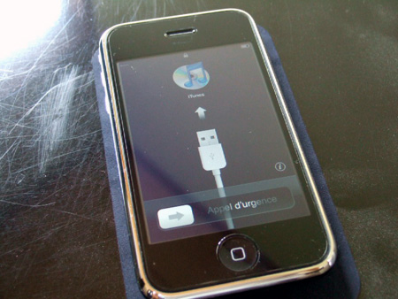 iPhone 3Gの姿。