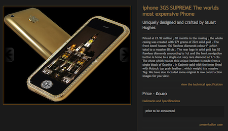 iphone 3GS SUPREME The worlds most expensive Phone