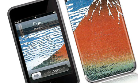 ジェラスキンズiPhon 3G保護シール。