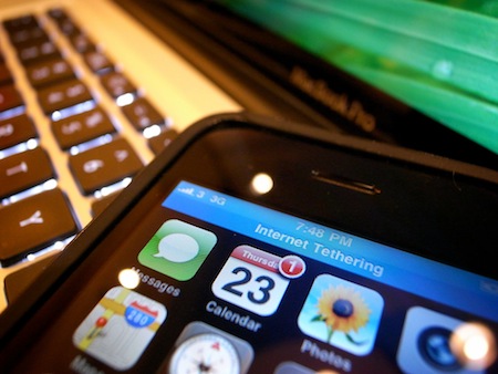 iPhoneでインターネットデザリング