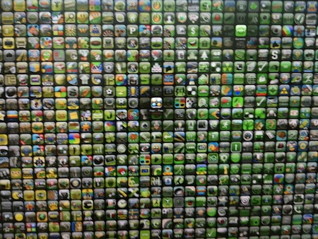 iPhone app wall