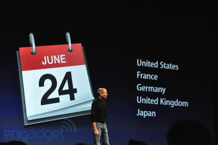 iPhone 4の発売日