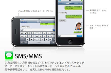 iPhoneのMMS