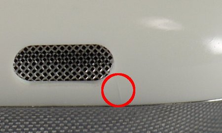 iPhone 3GSのホワイトモデルにクラックが発生しちゃった方が！