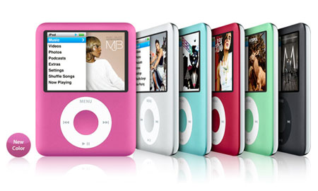 第3世代iPod nanoに新色ピンクが追加されました♪