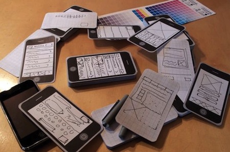 iPhone型のメモ帳。