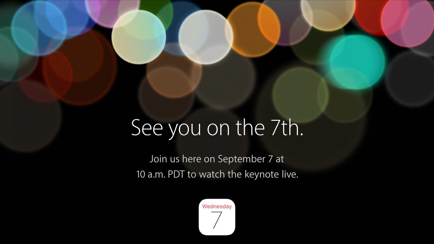 Appleのスペシャルイベント「See you on the 7th.」