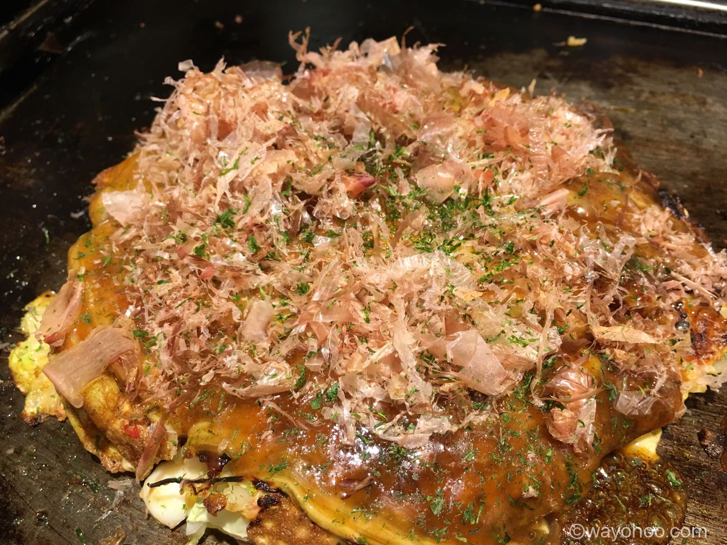味乃家ミックスに鰹節と青のりをかけてみた