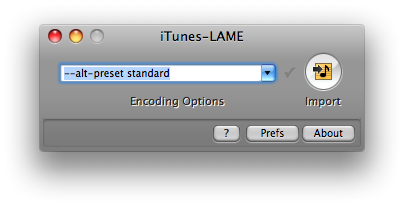 iTunes-LAMEを起動。